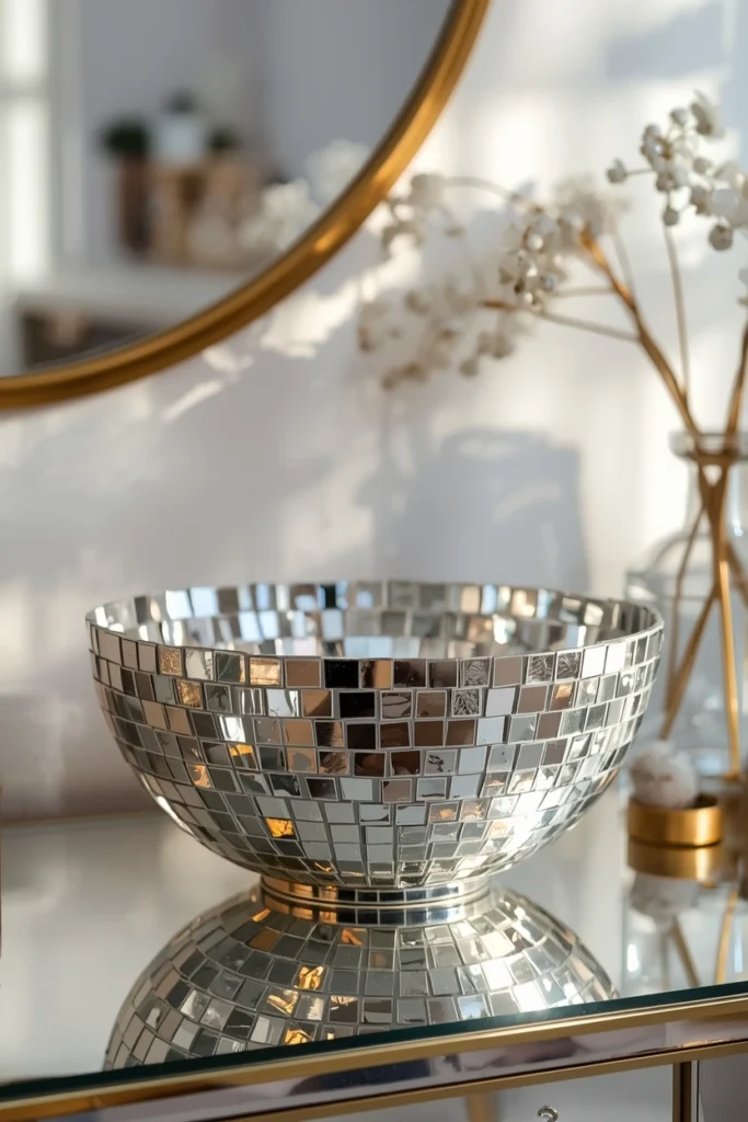 Mirrored Mosaic Bowl