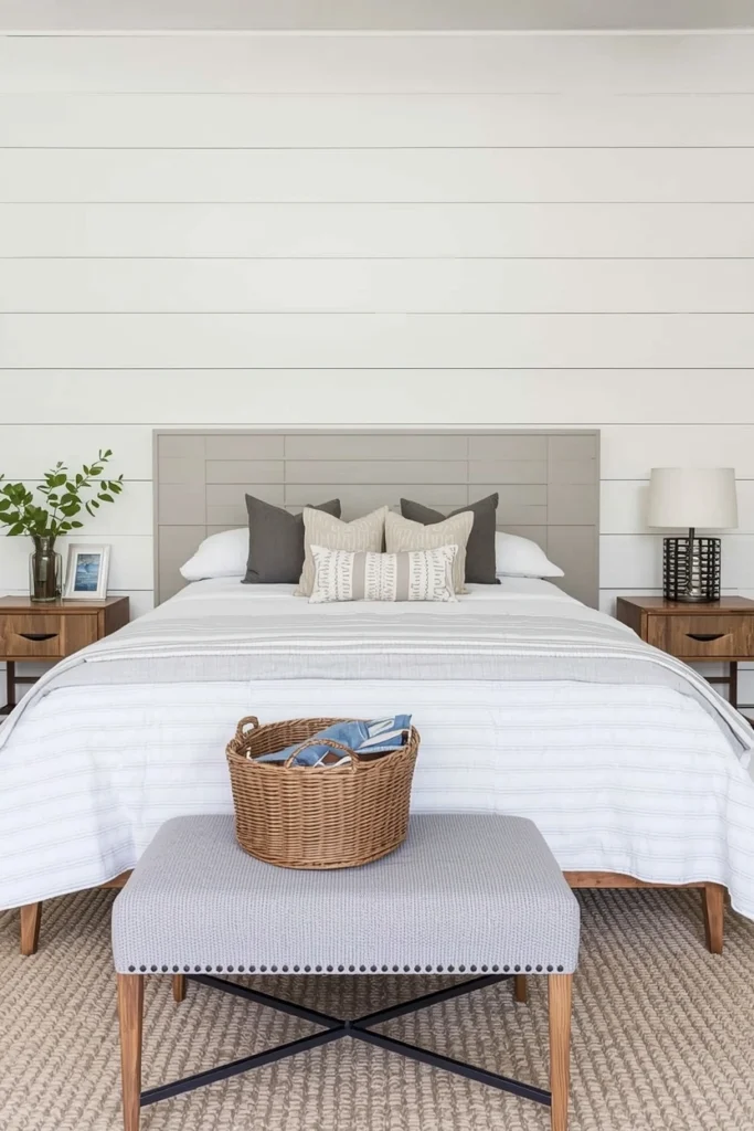 Shiplap Wall Headboard