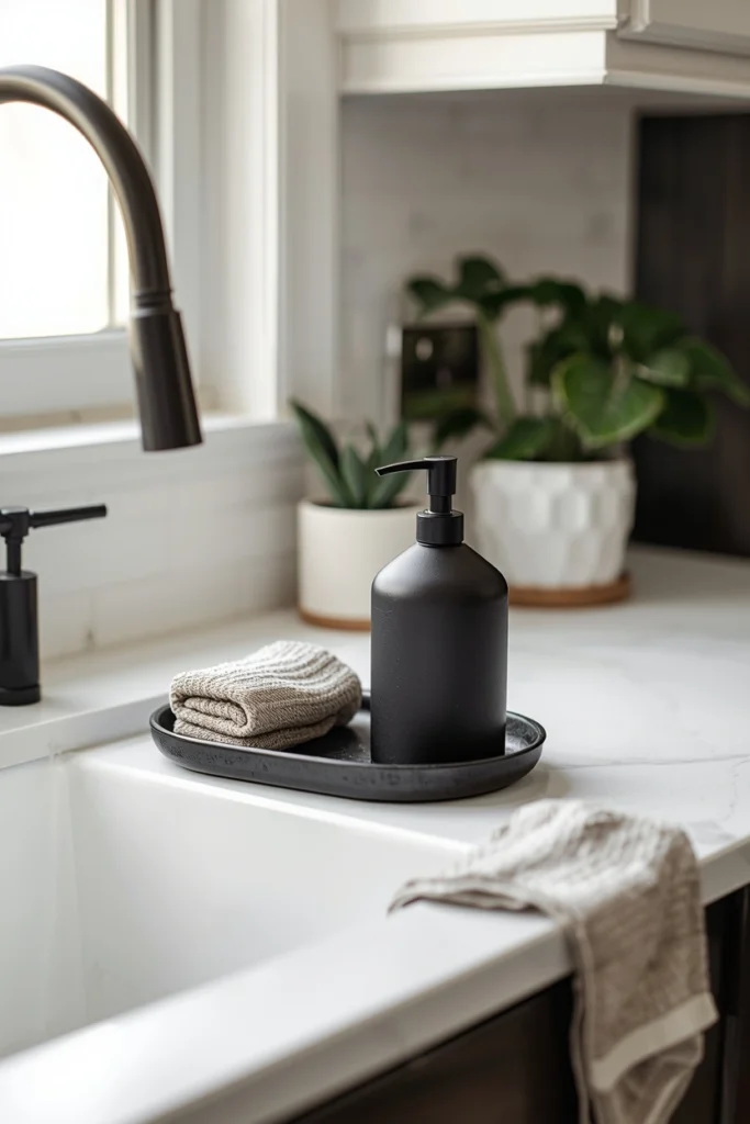 Statement Soap Dispenser and Sink Styling