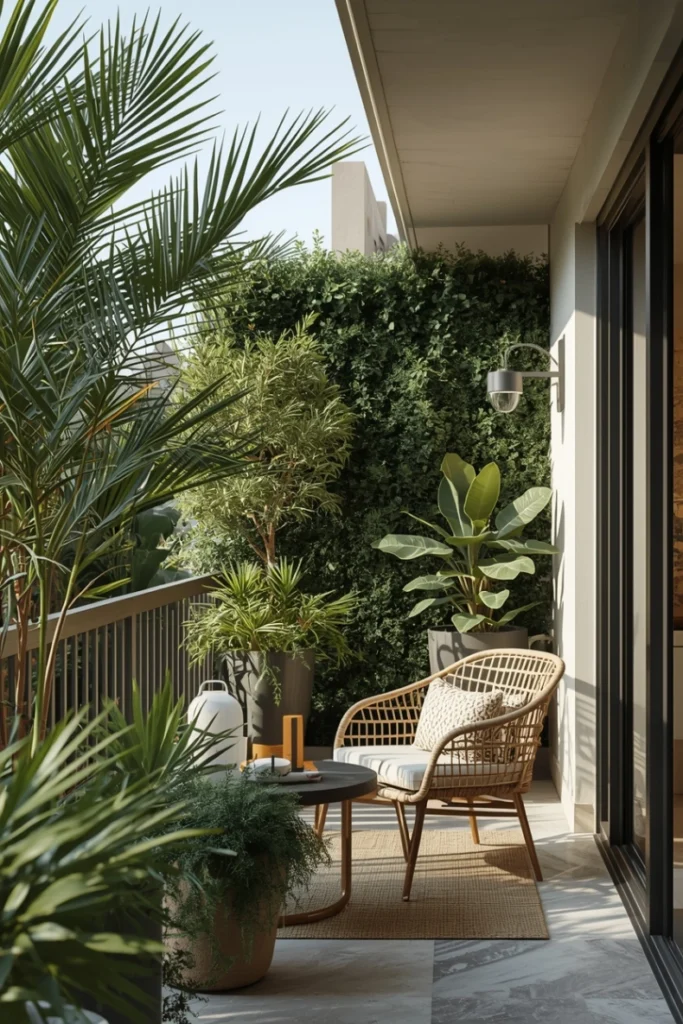 Tall Potted Trees for Natural Screening