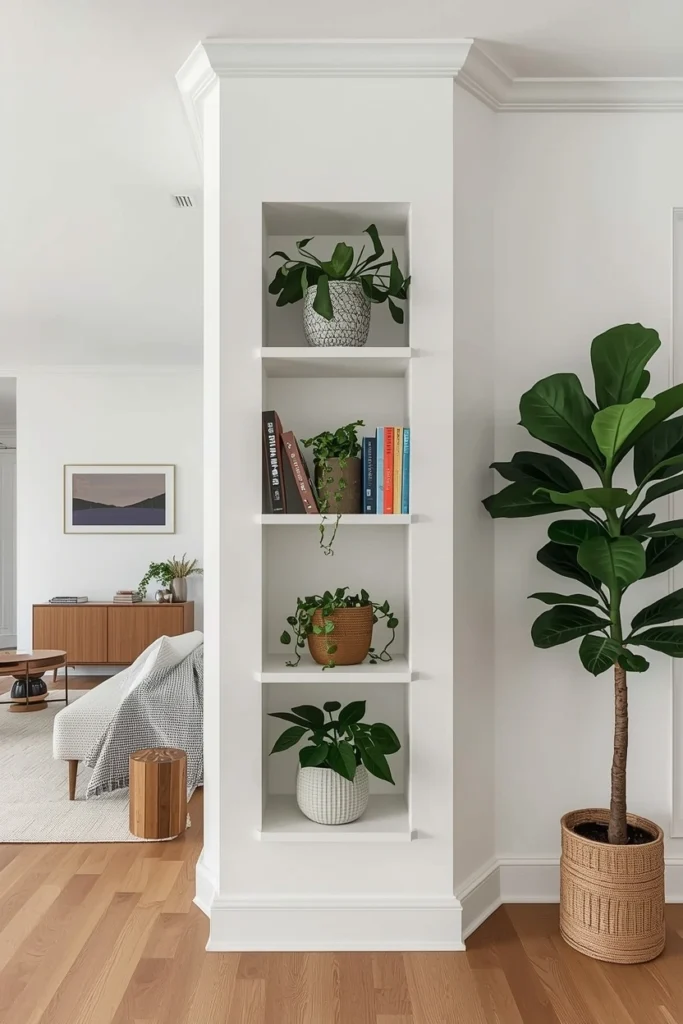 Built-In Shelf Column