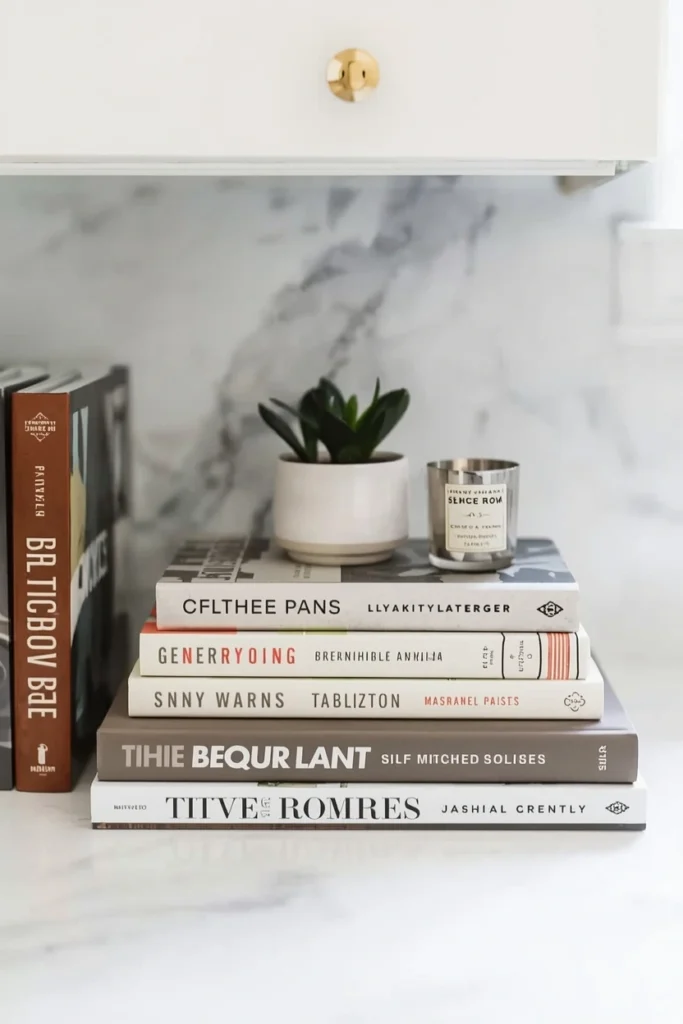 Cookbooks as Decorative Accents