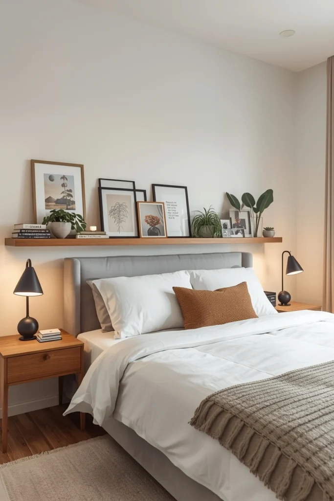 Floating Shelf Headboard