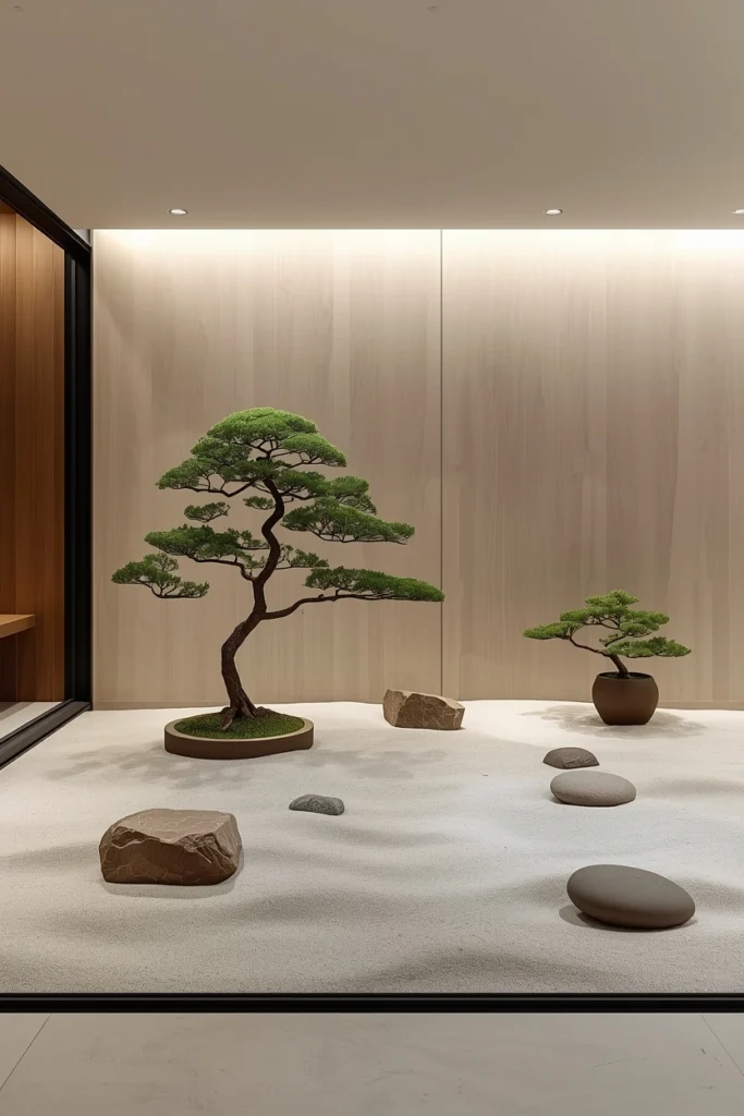 Minimalist Zen Garden Space