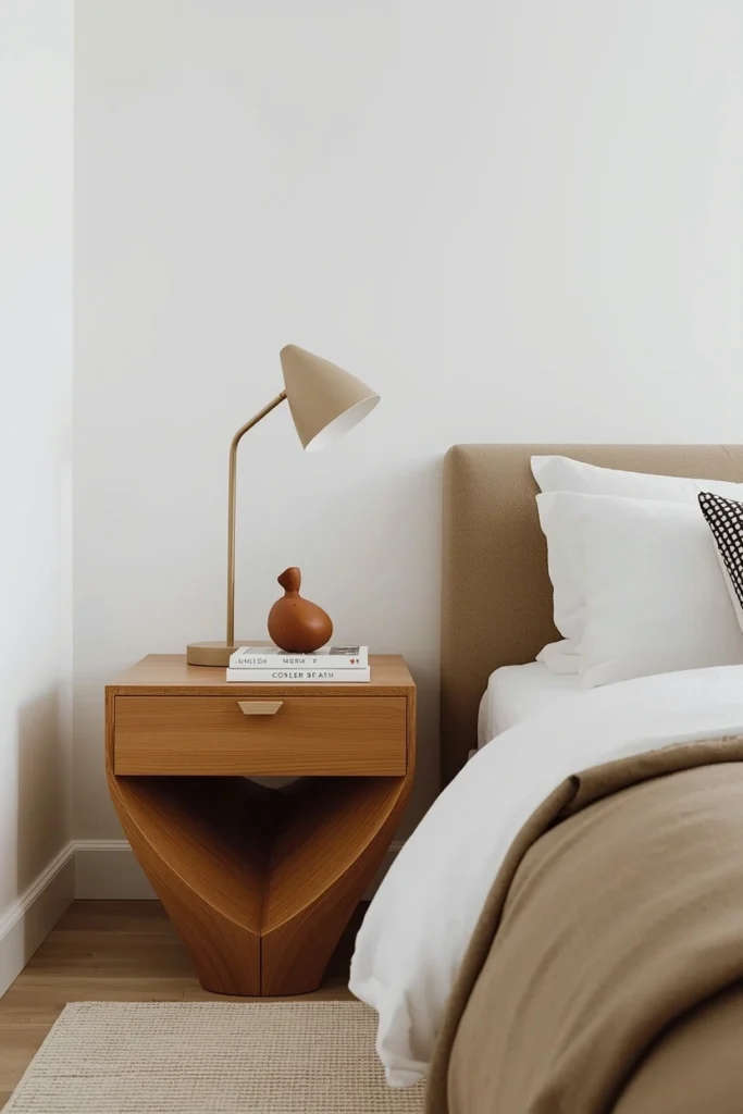 Sculptural Minimal Nightstands