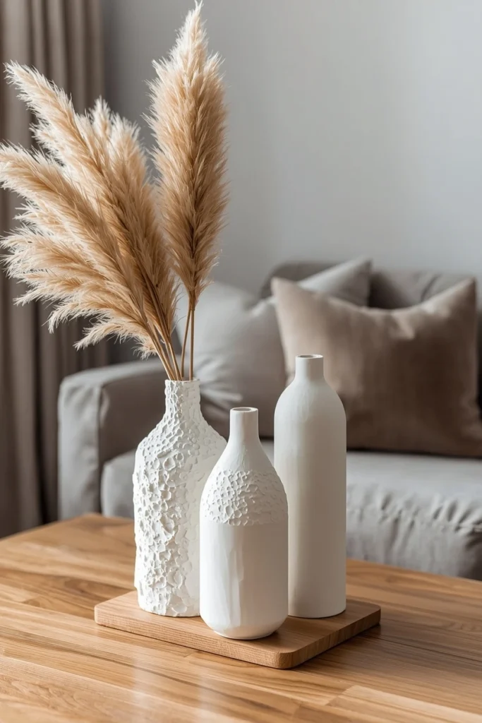 Textured Plaster Vases