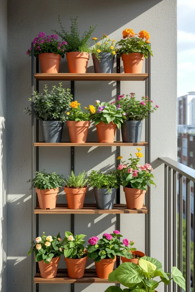 Tiered Shelf Vertical Garden Wall