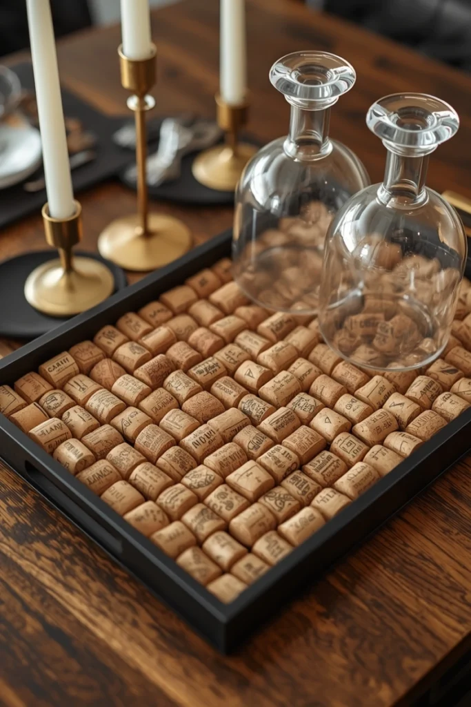 Wine Cork Decorative Tray