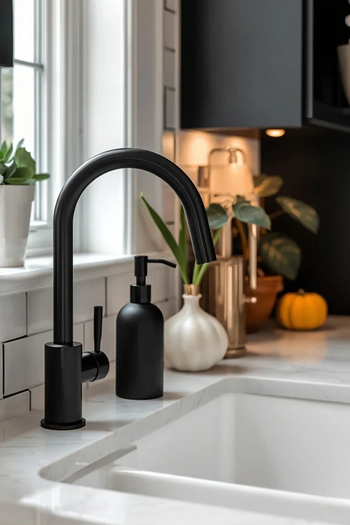 Chic Black and Brass Hardware Swap