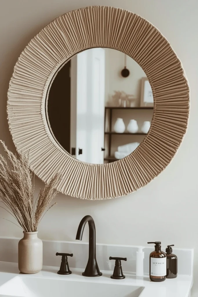 Clay Textured Mirror Frame