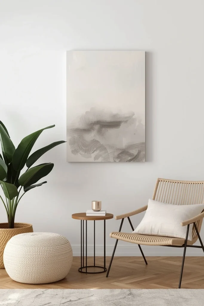 DIY Neutral Canvas Art