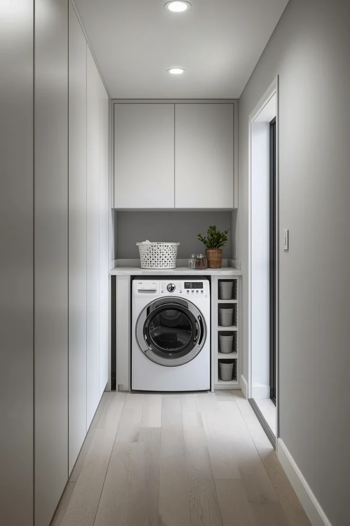 Hallway Laundry Wall Integration