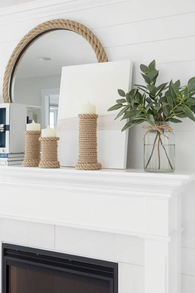 Nautical Subtlety with Rope and Neutral Tones