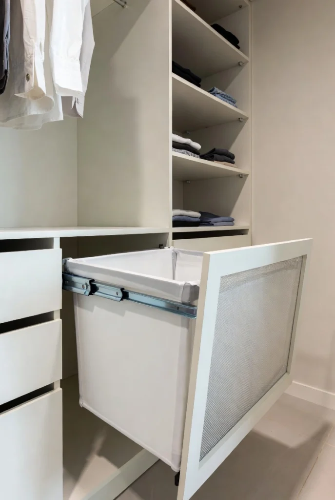 Pull-Out Hampers for Hidden Functionality