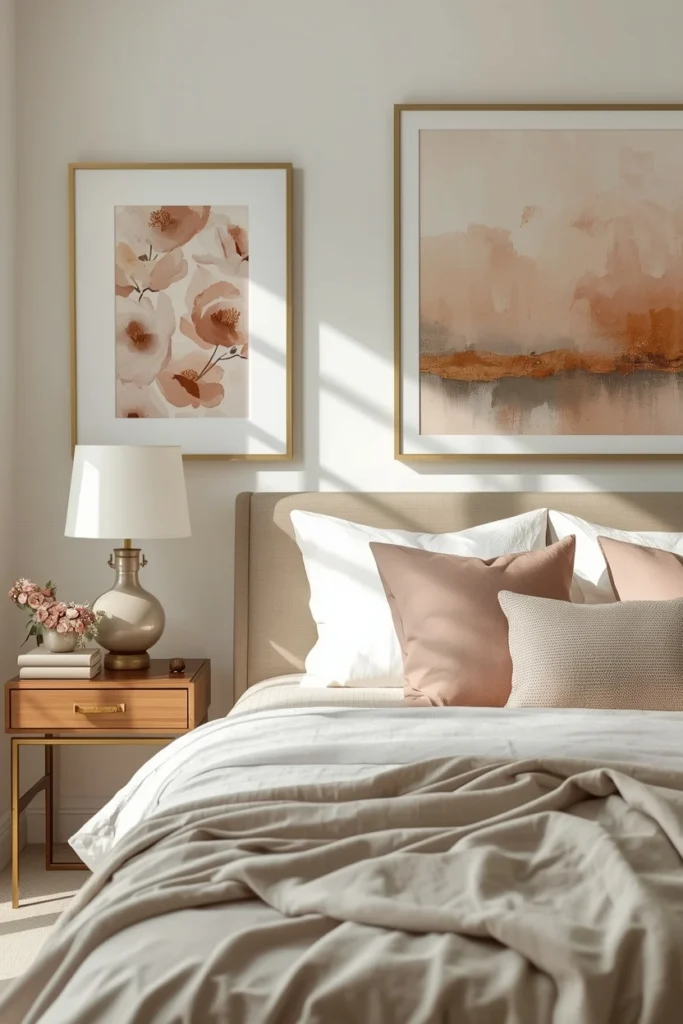 Romantic Artwork with Soft Color Palettes