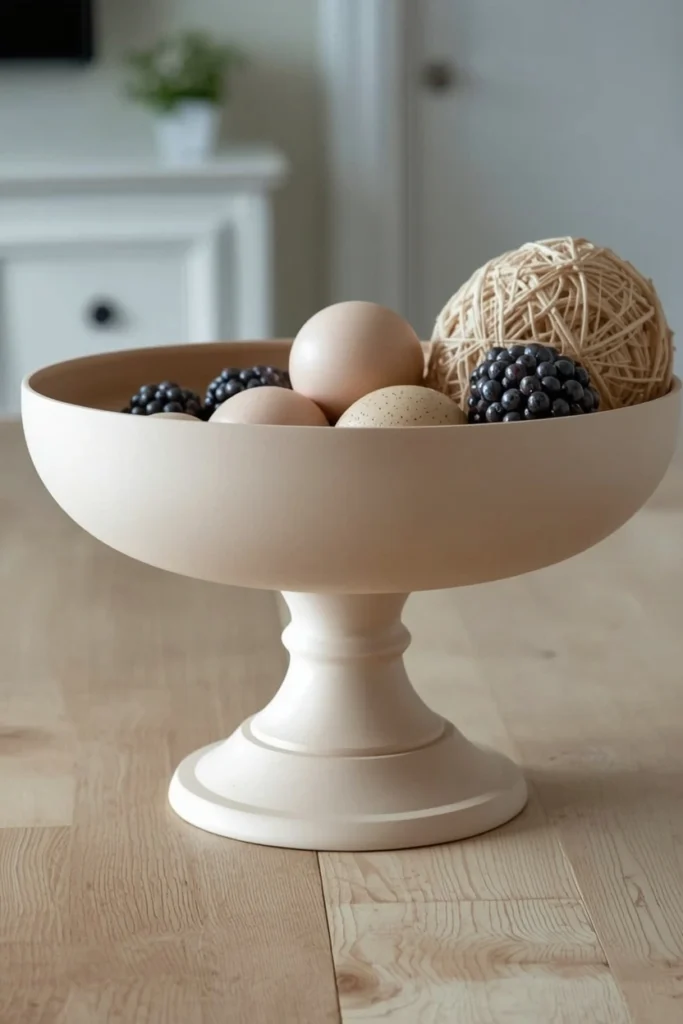 Two-Tone Painted Pedestal Bowl