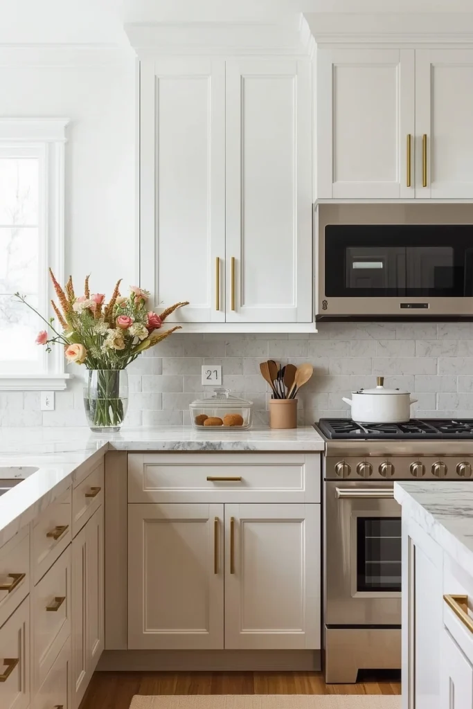 Beige and White Soft Contrast