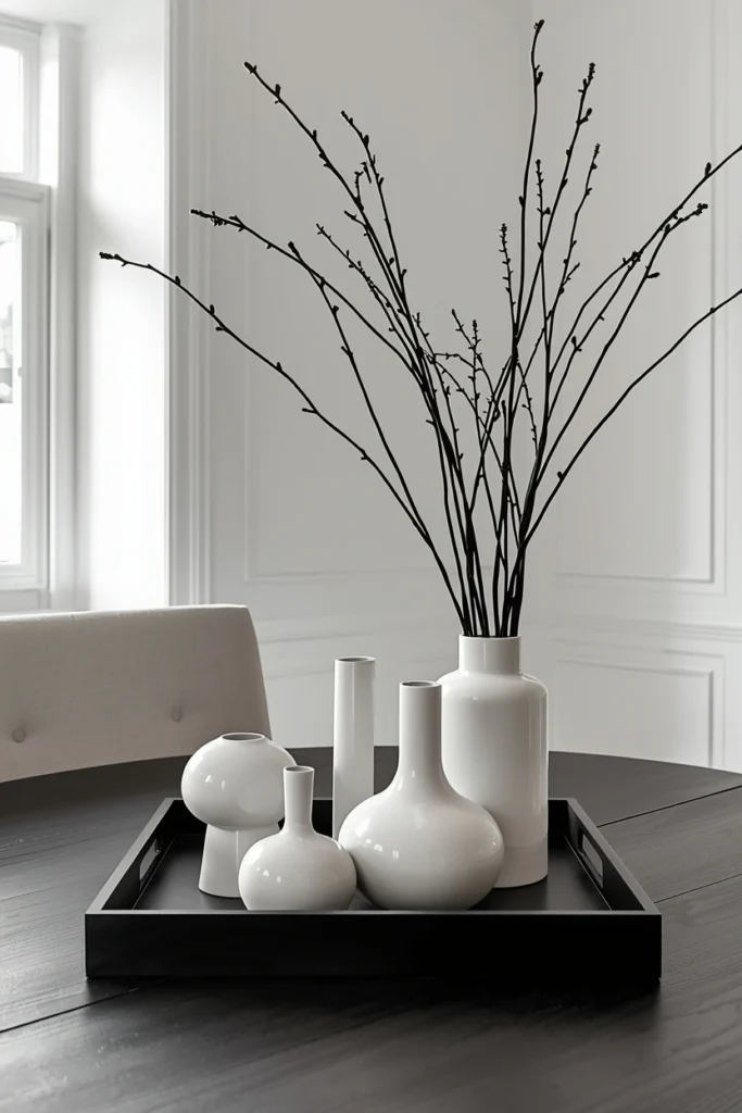 Black and White Contrast Display