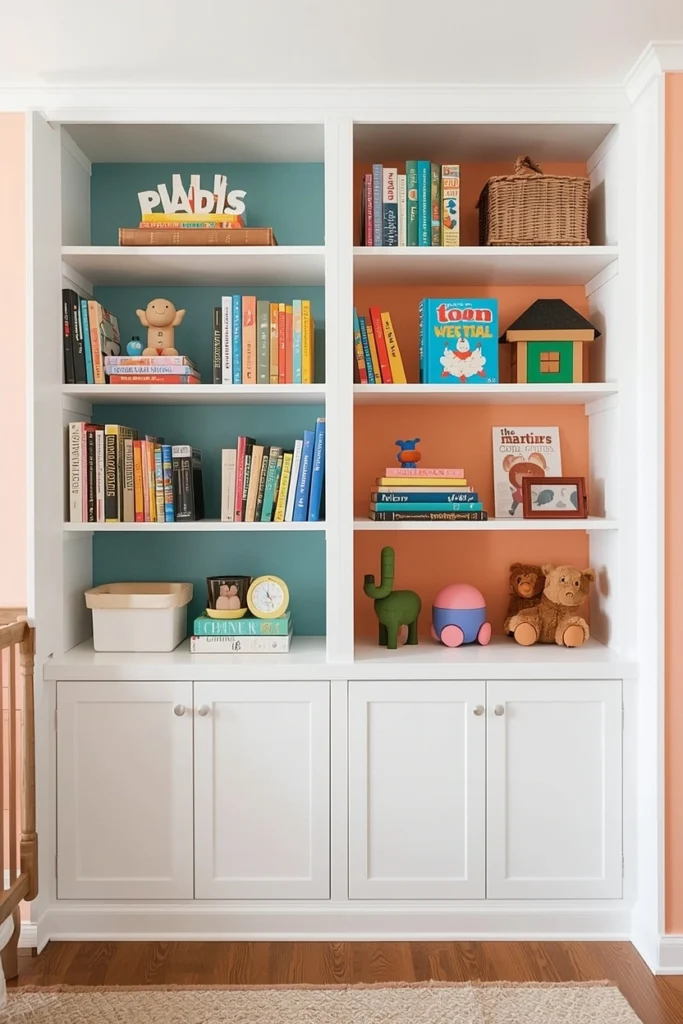 Built-In Shelving for Kids’ Rooms