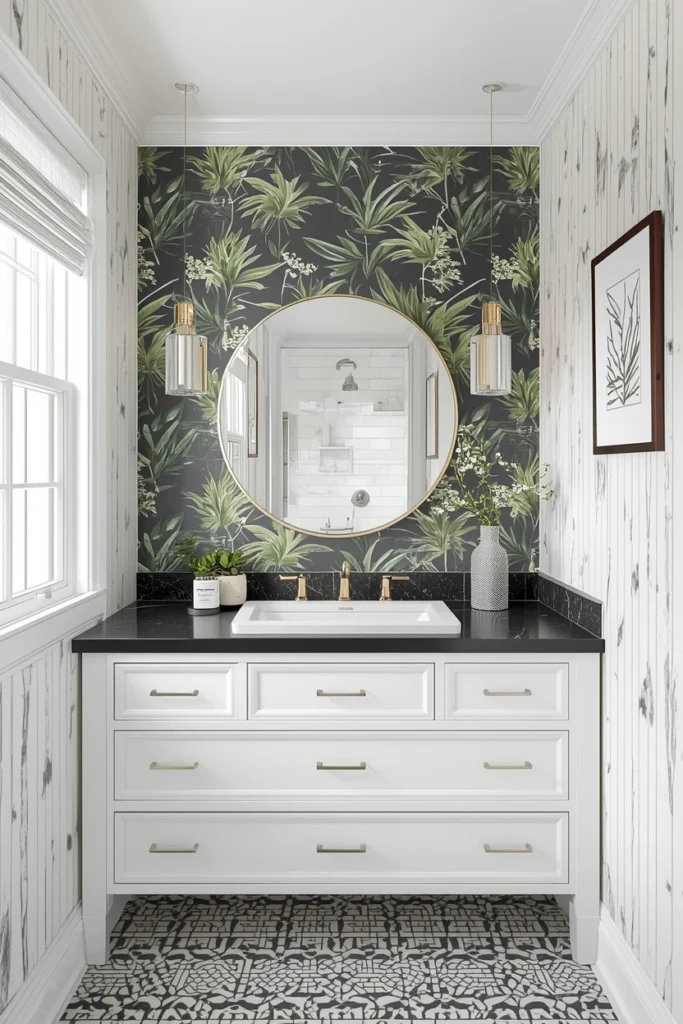 Elevate a Powder Room or Bathroom Wall