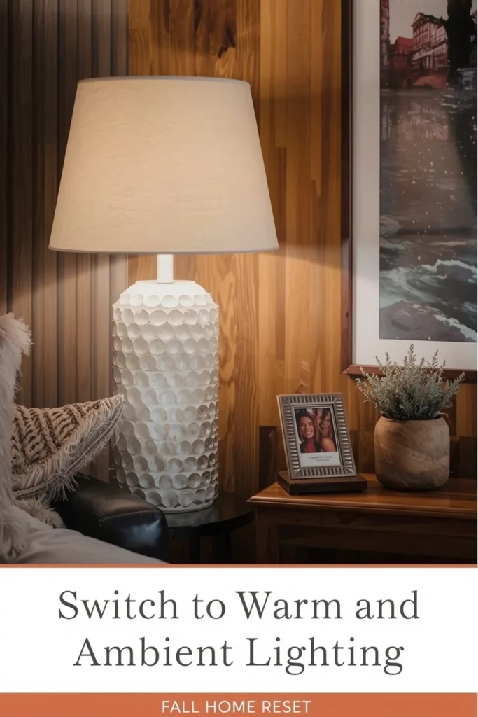 Switch to Warm and Ambient Lighting