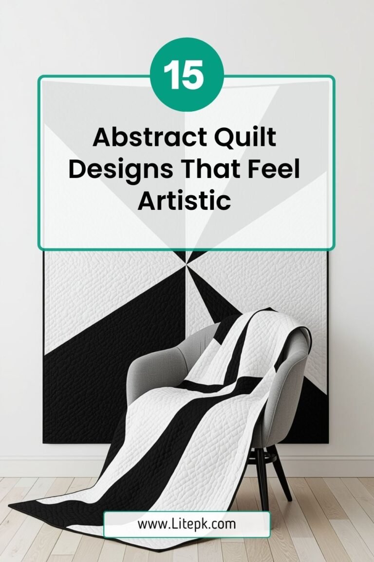 15 Abstract Quilt Designs That Feel Artistic