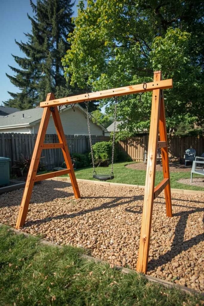 Backyard Obstacle Course Swing Set