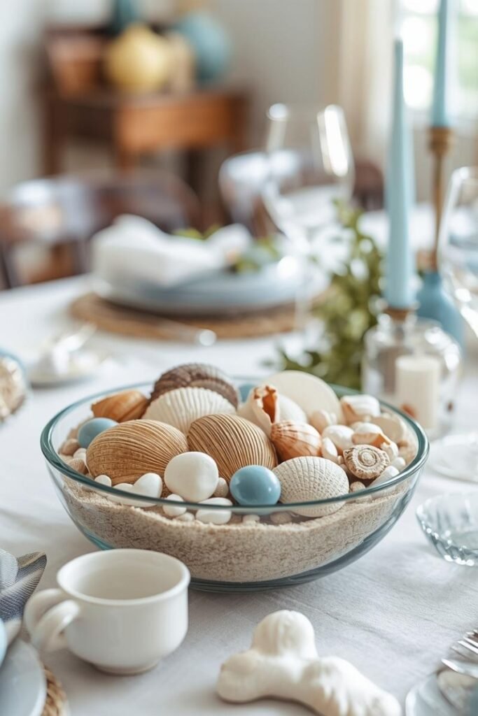 Coastal-Inspired Shell Centerpiece