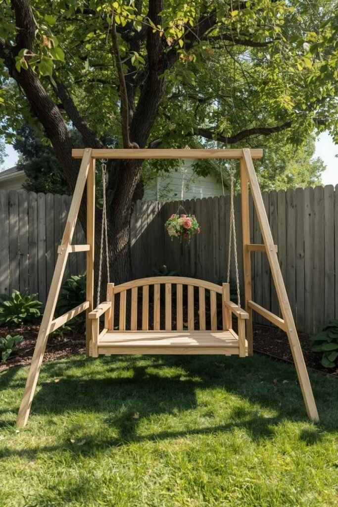 Compact Corner Swing Set