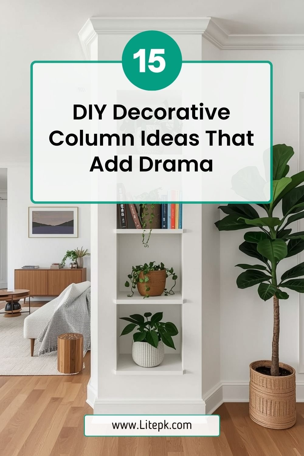 15 DIY Decorative Column Ideas That Add Drama