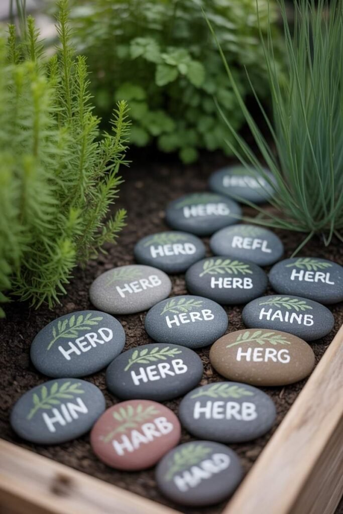 DIY Garden Stone Markers