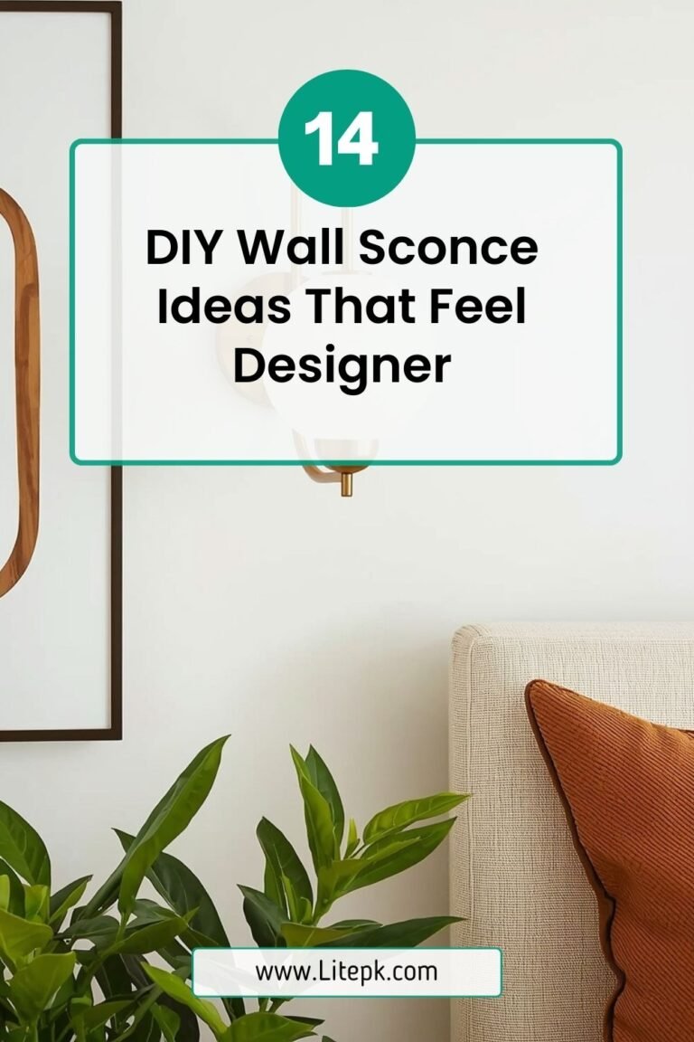 14 DIY Wall Sconce Ideas That Feel Designer