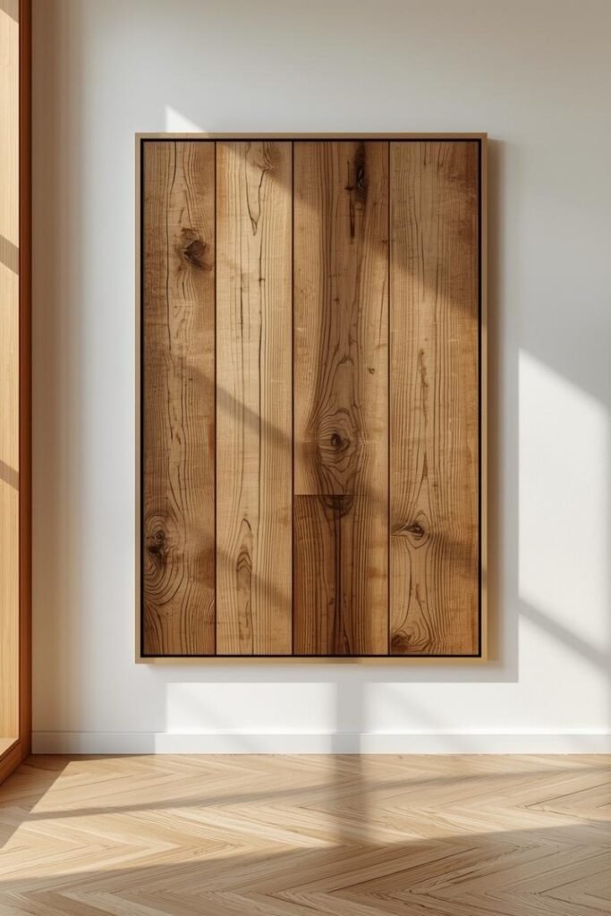 Framed Wood Texture Art