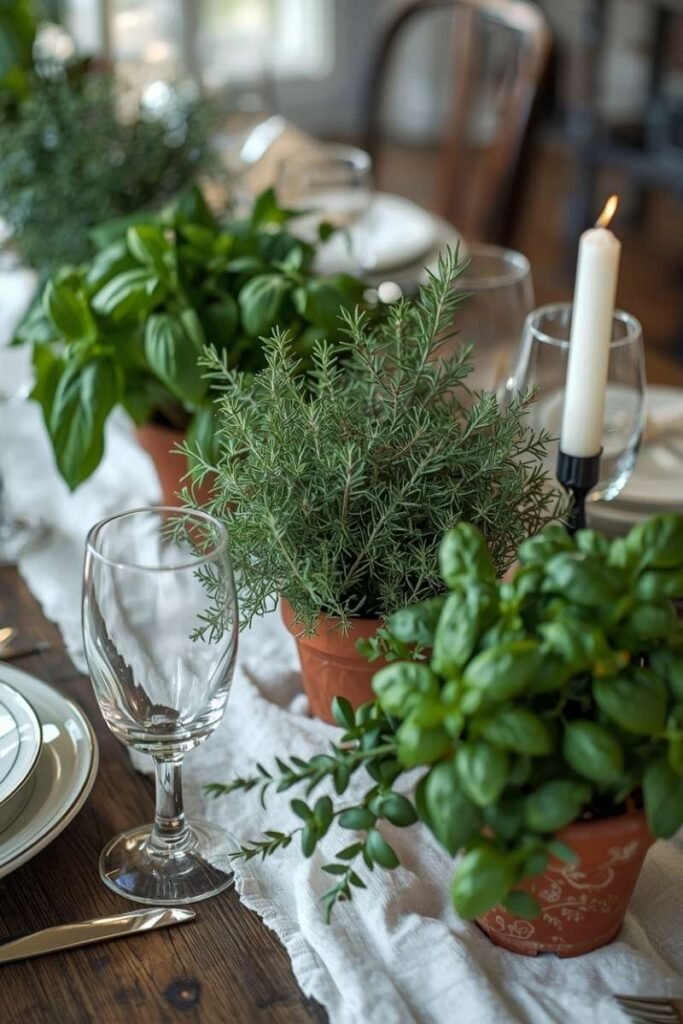 Herb Planter Centerpiece