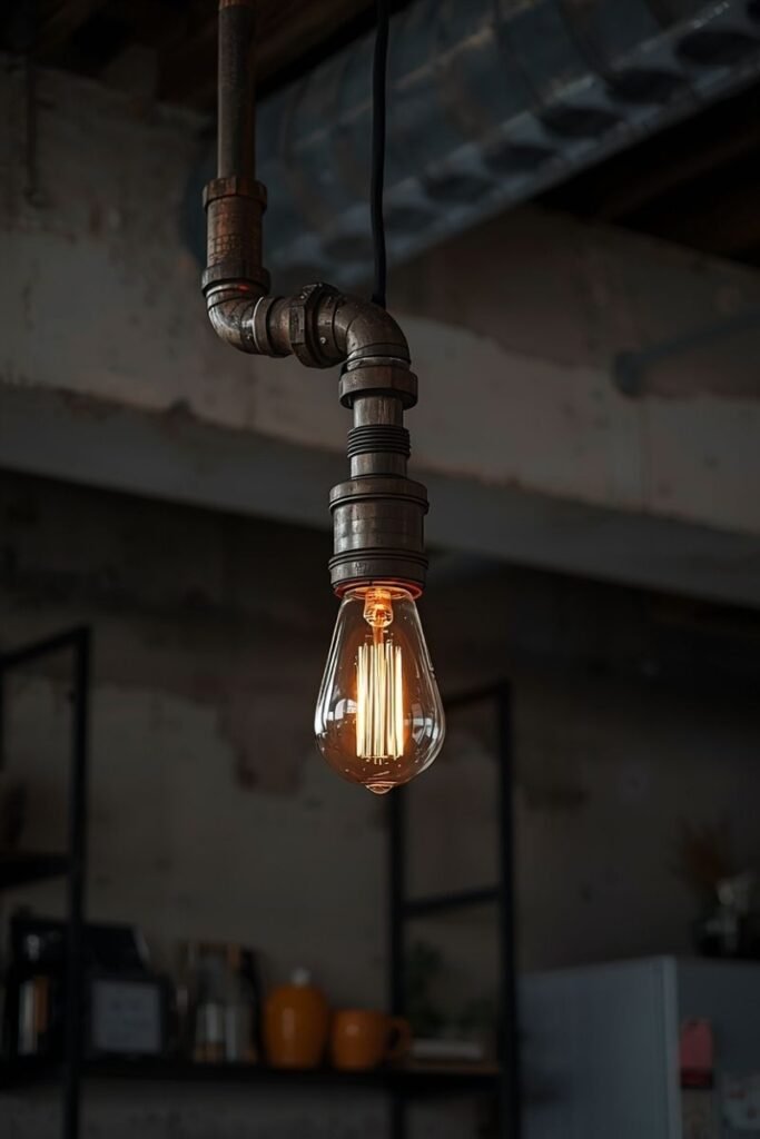 Industrial Pipe Pendant Light