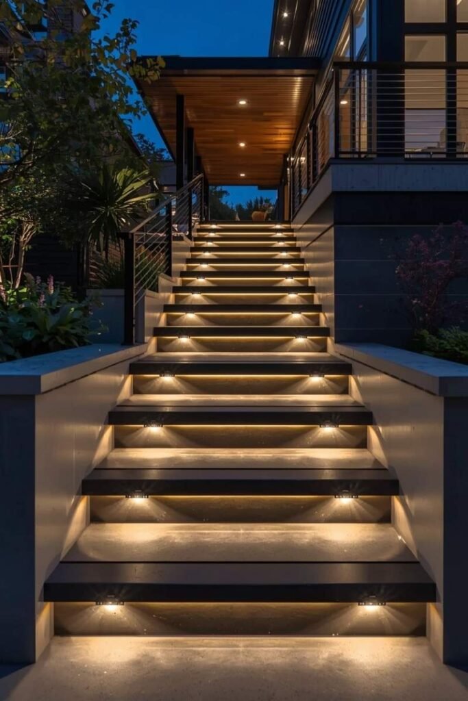 Integrated LED Stair Lighting Designs