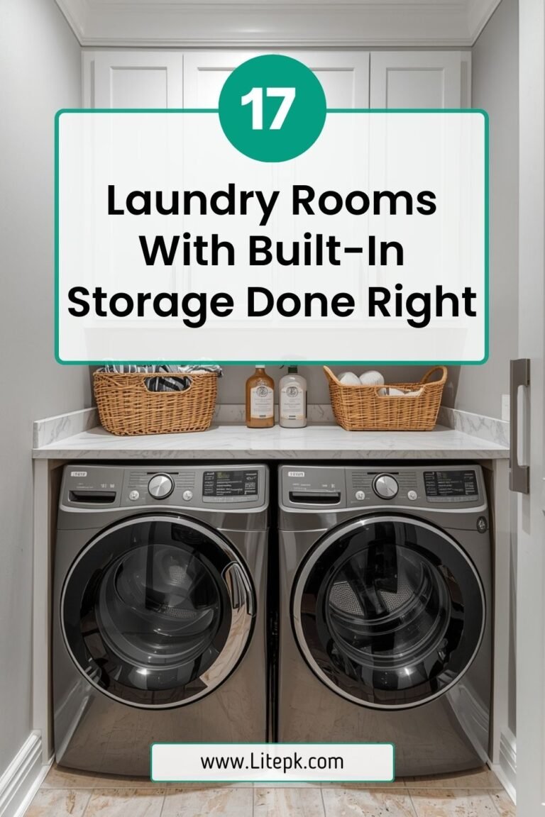 17 Laundry Rooms With Built-In Storage Done Right