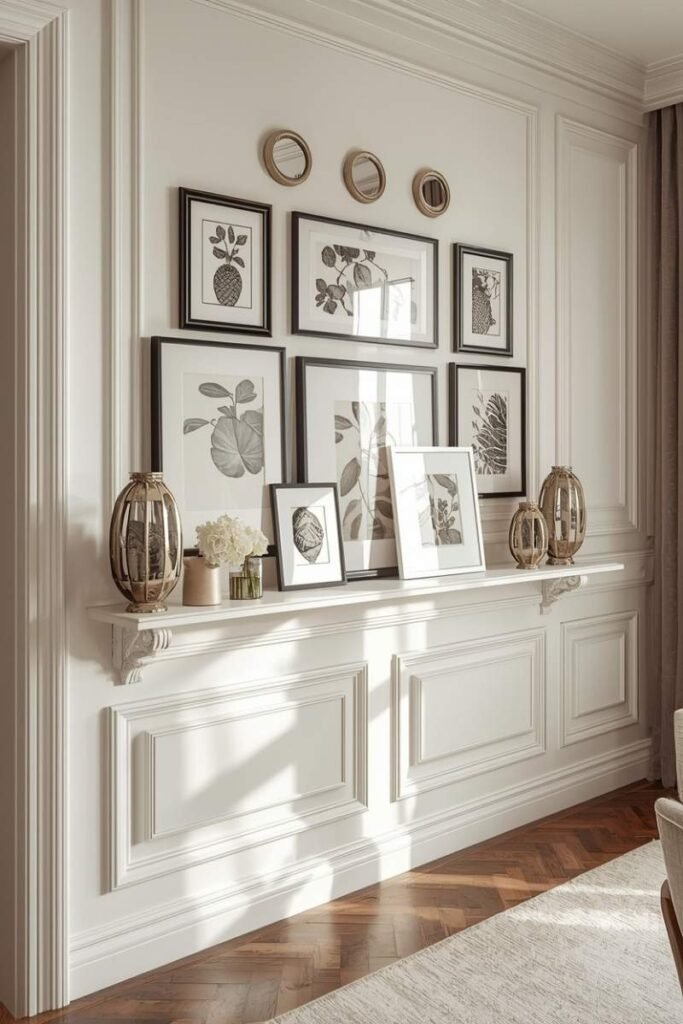 Layered Mirrors and Art Combination