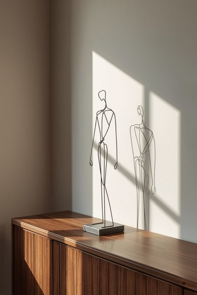 Metal Wire Abstract Figure