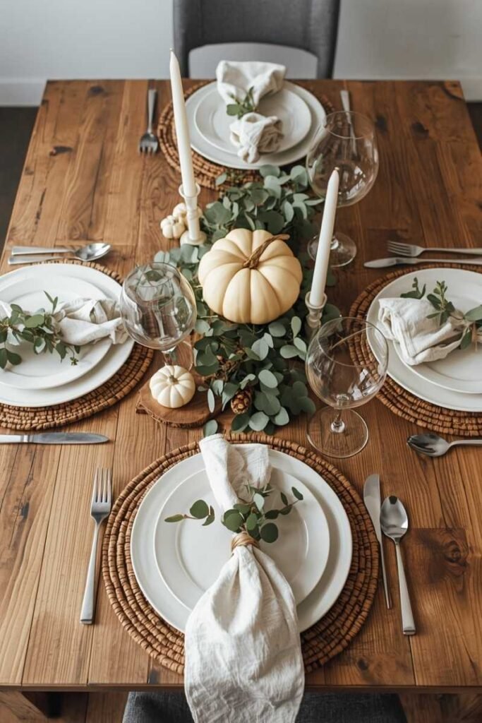 Modern Farmhouse Thanksgiving Table