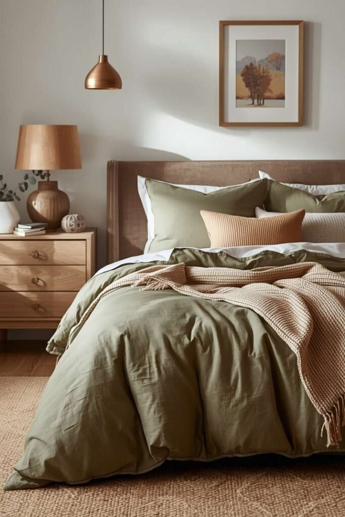 Muted Olive Green for Grounding Energy