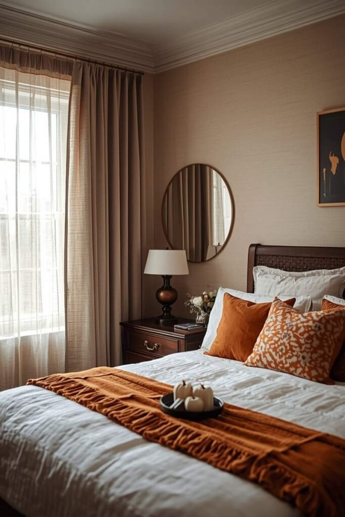 Neutral Curtains with Warm Texture