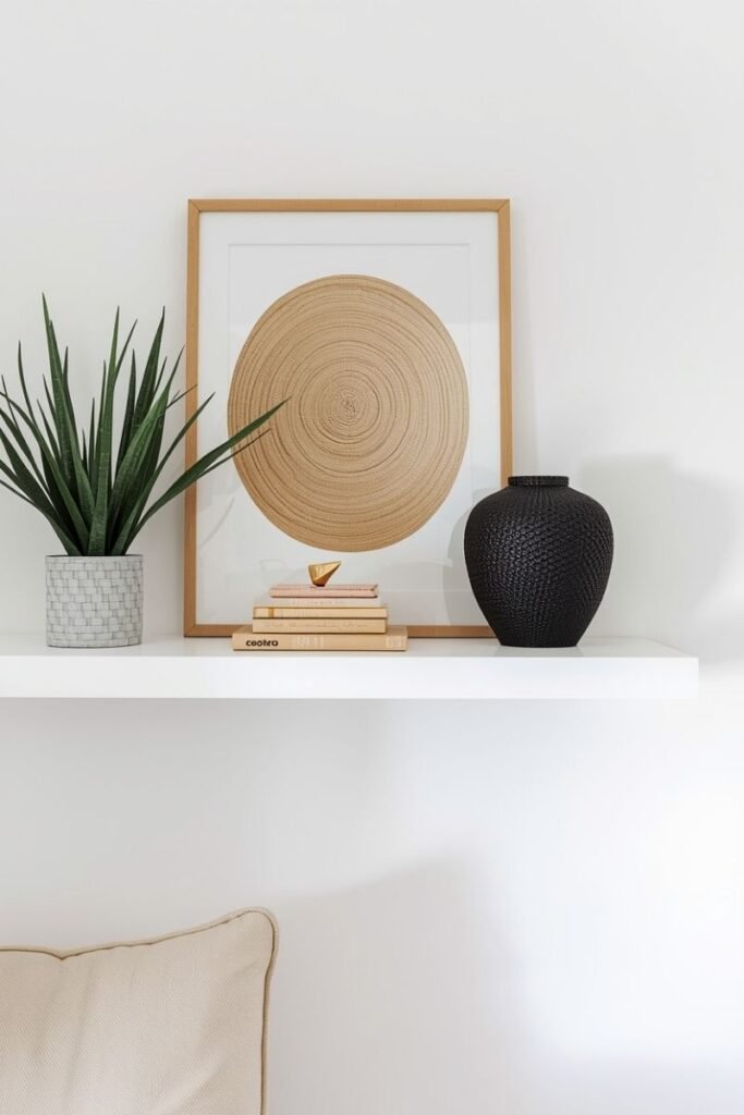 One Statement Piece Per Shelf