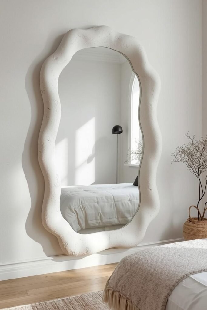 Sculptural Foam Mirror Frame