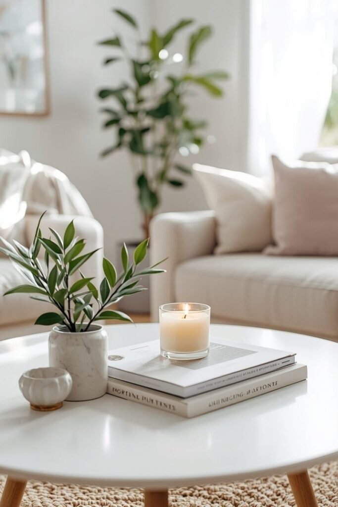 Style Coffee Tables with Simple Decor