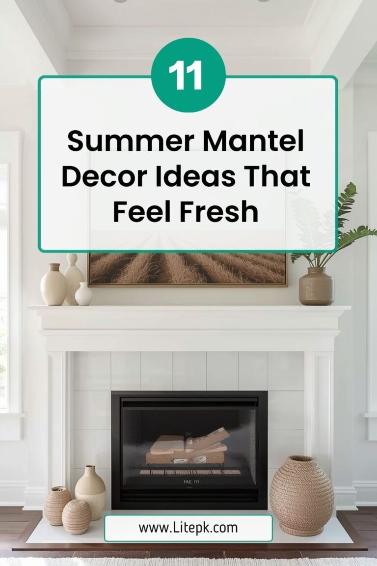 11 Summer Mantel Decor Ideas That Feel Fresh