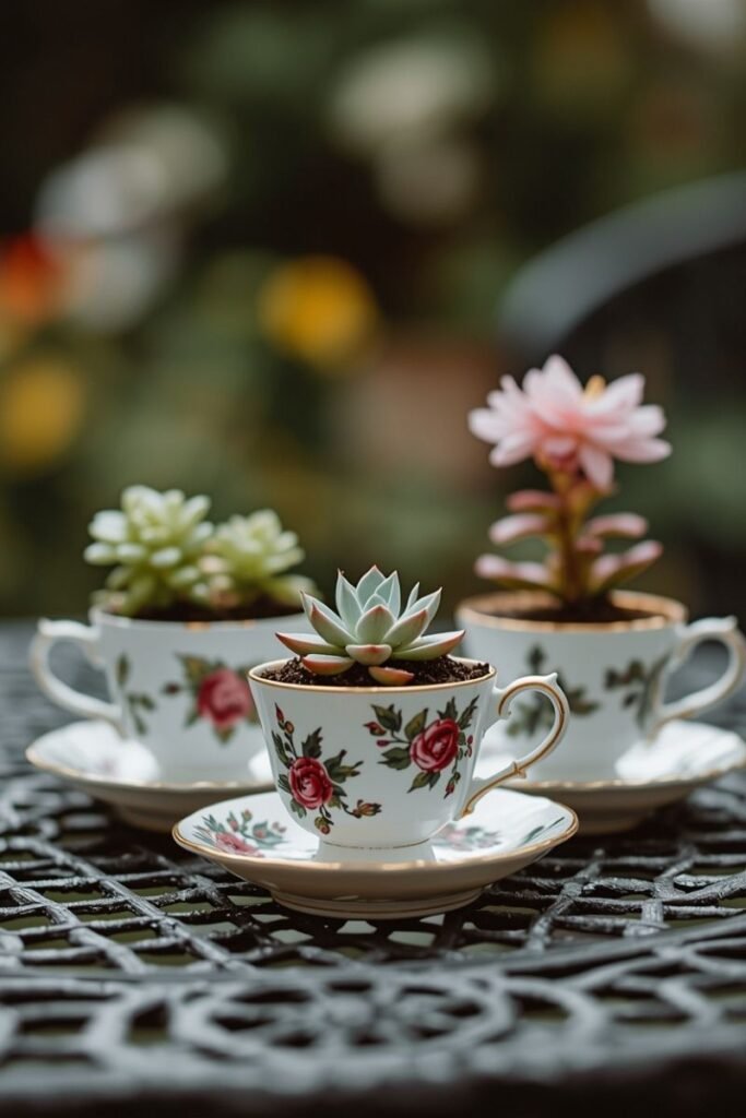 Teacup Mini Planters