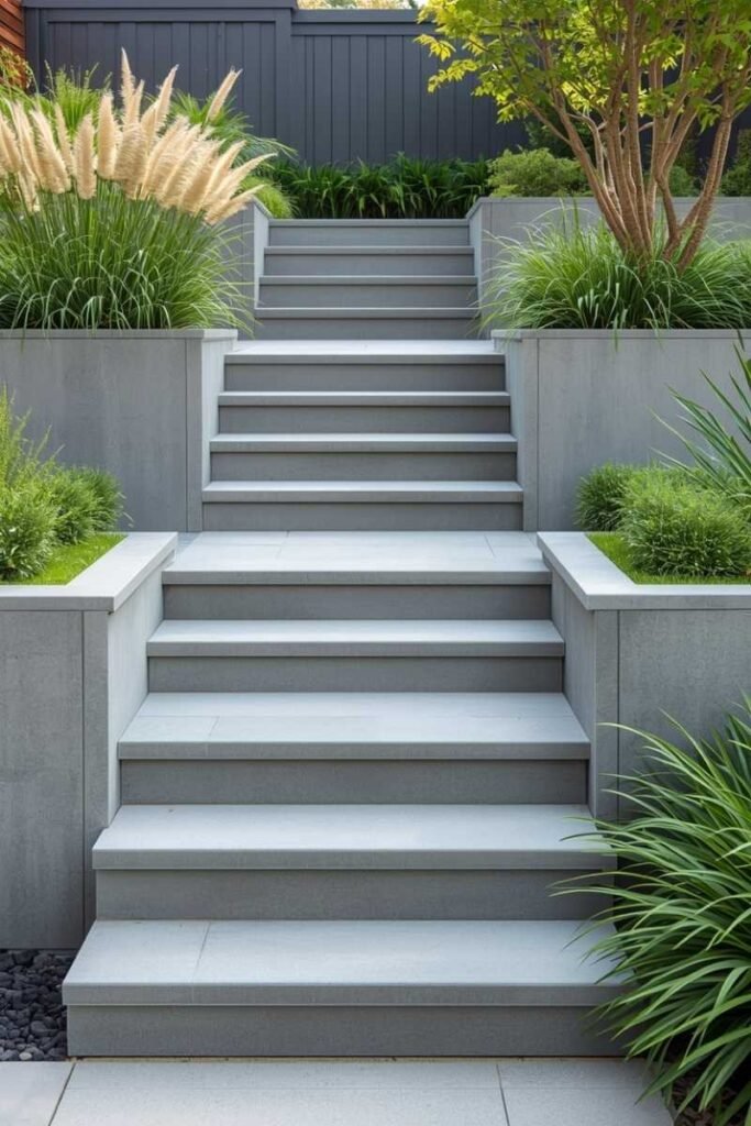 Tiered Landscape Staircases