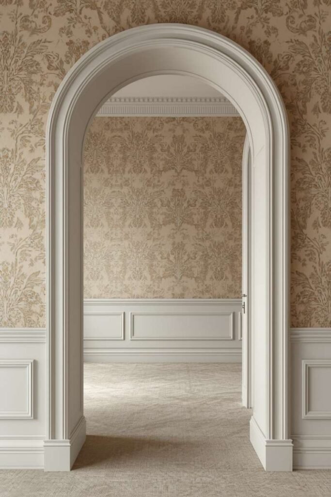 Wallpaper Lined Arch