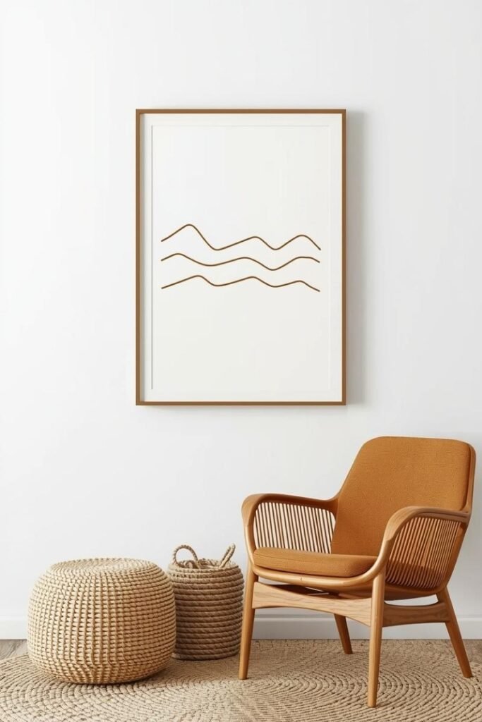 Wooden Line Art Panels